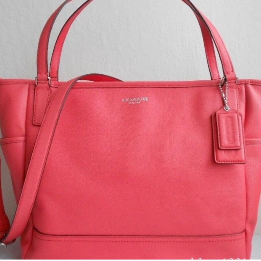 Coach 26353 Saffiano Baby Diaper Pink Tote Bag